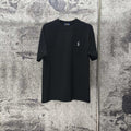 Men's Crew‑Neck Short‑Sleeve T‑Shirt with Small Blue Pony Embroidery
