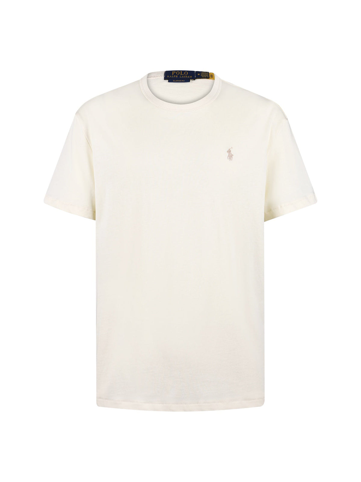 Polo Ralph Lauren Men's Crew‑Neck Short‑Sleeve T‑Shirt, White Pony Embroidery