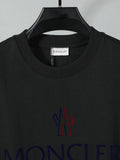 Moncler Wordmark Logo Graphic Tee Black