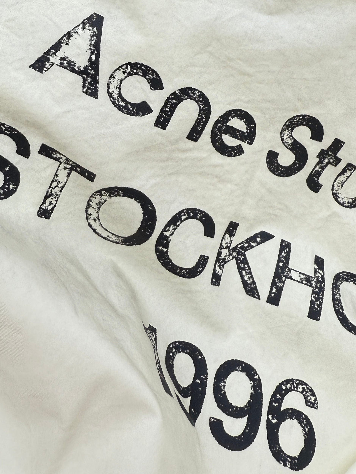 Acne Studios Off‑White Full‑Zip Stand‑Collar Track Jacket