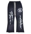 Hellstar Studios Racer Flare Sweatpants Black